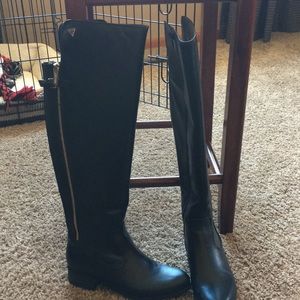 Over the knee black Guess boots